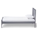 Baxton Studio Sedona Modern Classic Mission Style Grey-Finished Wood Twin Platform Bed - HT1704-Grey-Twin