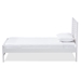 Baxton Studio Sedona Modern Classic Mission Style White-Finished Wood Twin Platform Bed - HT1704-White-Twin