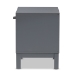 Baxton Studio Deirdre Modern and Contemporary Grey Wood 1-Drawer Nightstand - HNS01-Grey-NS