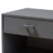 Baxton Studio Deirdre Modern and Contemporary Grey Wood 1-Drawer Nightstand - HNS01-Grey-NS