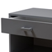Baxton Studio Deirdre Modern and Contemporary Grey Wood 1-Drawer Nightstand - HNS01-Grey-NS