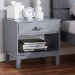 Baxton Studio Deirdre Modern and Contemporary Grey Wood 1-Drawer Nightstand - HNS01-Grey-NS