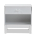 Baxton Studio Deirdre Modern and Contemporary White Wood 1-Drawer Nightstand - HNS01-White-NS
