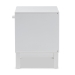 Baxton Studio Deirdre Modern and Contemporary White Wood 1-Drawer Nightstand - HNS01-White-NS