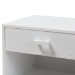 Baxton Studio Deirdre Modern and Contemporary White Wood 1-Drawer Nightstand - HNS01-White-NS
