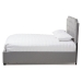 Baxton Studio Aubrianne Modern and Contemporary Grey Fabric Upholstered Queen Storage Bed - WA8024-Gray-Queen