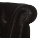 Baxton Studio Flax Victorian Style Contemporary Black Velvet Fabric Upholstered 2-seater Loveseat - WS-GK756-Black-LS
