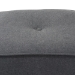 Baxton Studio Corinne Modern and Contemporary Dark Grey Fabric Upholstered Ottoman - 1709-Gray