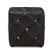 Baxton Studio Stacey Modern and Contemporary Black Faux Leather Upholstered Ottoman - 1710-Black