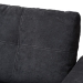 Baxton Studio Lianna Modern and Contemporary Dark Grey Fabric Upholstered Sectional Sofa - R8068-Dark Grey-Rev-SF