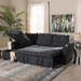 Baxton Studio Lianna Modern and Contemporary Dark Grey Fabric Upholstered Sectional Sofa - R8068-Dark Grey-Rev-SF
