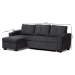 Baxton Studio Lianna Modern and Contemporary Dark Grey Fabric Upholstered Sectional Sofa - R8068-Dark Grey-Rev-SF