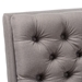 Baxton Studio Annetha Mid-Century Modern Grey Fabric Upholstered Walnut Finished Wood Chair And Ottoman Set - BBT5272-Grey Set