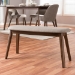 Baxton Studio Easton Mid-Century Modern Light Grey Fabric Upholstered Walnut Finished Wood Bench - Easton Bench-Light Grey