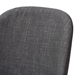Baxton Studio Cody Mid-Century Modern Dark Grey Fabric Upholstered Walnut Finished Wood Dining Chair (Set of 2) - Cody-Dark Grey-DC