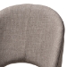 Baxton Studio Wesley Mid-Century Modern Light Grey Fabric Upholstered Walnut Finished Wood Dining Chair (Set of 2) - Wesley-Light Grey-DC