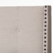 Baxton Studio Georgette Modern and Contemporary Light Beige Fabric Upholstered King Size Bed - CF8957-Light Beige-King
