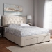 Baxton Studio Aurelie Modern and Contemporary Light Beige Fabric Upholstered King Size Storage Bed - CF8622-D-Light Beige-King