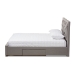 Baxton Studio Aurelie Modern and Contemporary Light Grey Fabric Upholstered Queen Size Storage Bed - CF8622-D-Light Grey-Queen