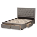 Baxton Studio Aurelie Modern and Contemporary Light Grey Fabric Upholstered Queen Size Storage Bed - CF8622-D-Light Grey-Queen