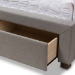 Baxton Studio Aurelie Modern and Contemporary Light Grey Fabric Upholstered Queen Size Storage Bed - CF8622-D-Light Grey-Queen