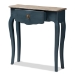 Baxton Studio Mazarine Classic and Provincial Blue Spruce Finished Console Table - CES11-Blue Spruce-ST