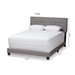 Baxton Studio Audrey Modern and Contemporary Light Grey Fabric Upholstered Full Size Bed - CF8747-M-Light Grey-Full