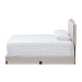 Baxton Studio Vivienne Modern and Contemporary Light Beige Fabric Upholstered Full Size Bed - CF8747-P-Light Beige-Full