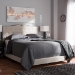 Baxton Studio Vivienne Modern and Contemporary Light Beige Fabric Upholstered Full Size Bed - CF8747-P-Light Beige-Full