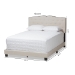 Baxton Studio Vivienne Modern and Contemporary Light Beige Fabric Upholstered Full Size Bed - CF8747-P-Light Beige-Full