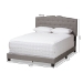Baxton Studio Vivienne Modern and Contemporary Light Grey Fabric Upholstered Queen Size Bed - CF8747-P-Light Grey-Queen