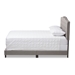 Baxton Studio Vivienne Modern and Contemporary Light Grey Fabric Upholstered Full Size Bed - CF8747-P-Light Grey-Full