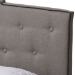 Baxton Studio Vivienne Modern and Contemporary Light Grey Fabric Upholstered Queen Size Bed - CF8747-P-Light Grey-Queen