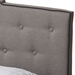 Baxton Studio Vivienne Modern and Contemporary Light Grey Fabric Upholstered Queen Size Bed - CF8747-P-Light Grey-Queen