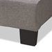 Baxton Studio Vivienne Modern and Contemporary Light Grey Fabric Upholstered Queen Size Bed - CF8747-P-Light Grey-Queen