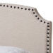 Baxton Studio Odette Modern and Contemporary Light Beige Fabric Upholstered Queen Size Bed - CF8747-S-Light Beige-Queen