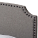 Baxton Studio Odette Modern and Contemporary Light Grey Fabric Upholstered Full Size Bed - CF8747-S-Light Grey-Full