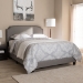 Baxton Studio Odette Modern and Contemporary Light Grey Fabric Upholstered Full Size Bed - CF8747-S-Light Grey-Full