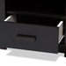 Baxton Studio Bienna Modern and Contemporary Wenge Brown Finished 1-Drawer Nightstand - MH12201-Wenge-NS