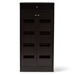 Baxton Studio Acadia Modern and Contemporary Wenge Brown Finished Shoe Cabinet - MH27202-Wenge-Shoe Rack