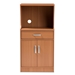 Baxton Studio Lowell Modern and Contemporary Brown Wood Finish Kitchen Cabinet - MH8580-Brown-Kitchen Cabinet