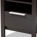 Baxton Studio Hamish Modern and Contemporary Wenge Brown Finished 1-Drawer Nightstand - MH5050-Wenge-NS