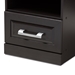 Baxton Studio Odelia Modern and Contemporary Wenge Brown Finished 1-Drawer Nightstand - MH5054-Wenge-NS