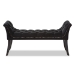 Baxton Studio Chandelle Luxe and Contemporary Black Velvet Upholstered Bench - WS-5809-Black-Bench
