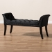 Baxton Studio Chandelle Luxe and Contemporary Black Velvet Upholstered Bench - WS-5809-Black-Bench