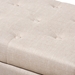 Baxton Studio Michaela Modern and Contemporary Beige Fabric Upholstered Storage Ottoman - WS-20091-Beige-OTTO