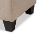 Baxton Studio Michaela Modern and Contemporary Beige Fabric Upholstered Storage Ottoman - WS-20091-Beige-OTTO