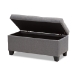 Baxton Studio Michaela Modern and Contemporary Grey Fabric Upholstered Storage Ottoman - WS-20091-Grey-OTTO