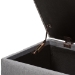 Baxton Studio Michaela Modern and Contemporary Grey Fabric Upholstered Storage Ottoman - WS-20091-Grey-OTTO