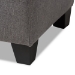 Baxton Studio Michaela Modern and Contemporary Grey Fabric Upholstered Storage Ottoman - WS-20091-Grey-OTTO